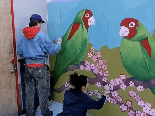 Check out our final community mural of the year and North Beach's newest mural! 