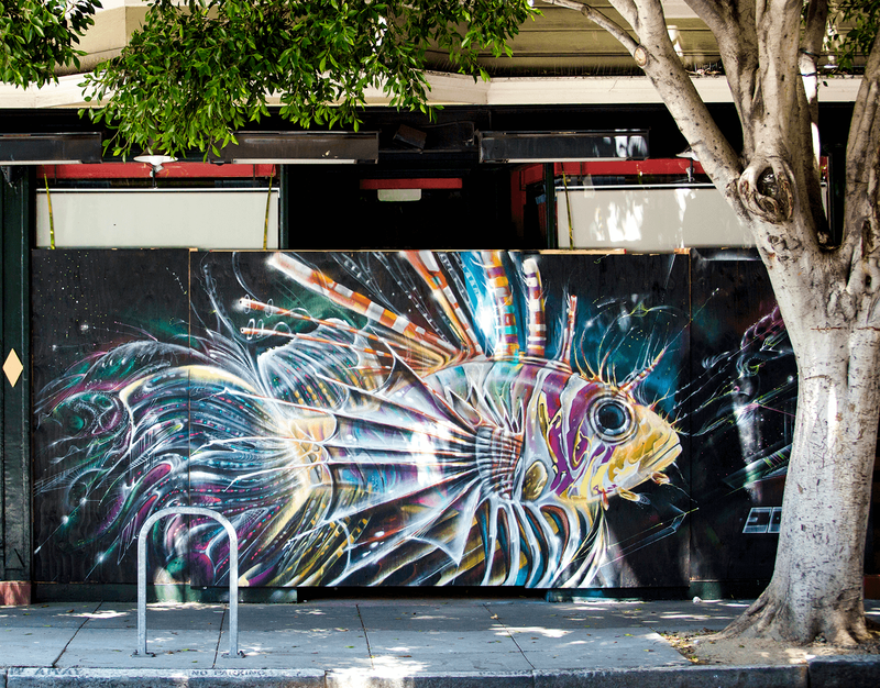 Mural by Eon75 for Absinthe in San Francisco