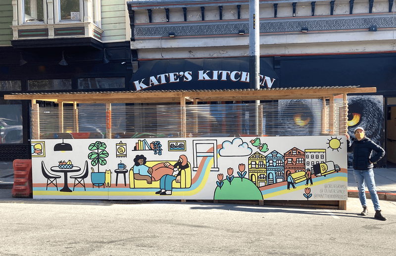 Mural by Orlie Kapitulnik for Kate's Kitchen